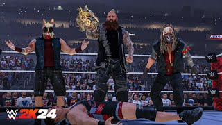 The Wyatt Sicks Unmask on RAW  WWE 2K24 [upl. by Niatsirhc]