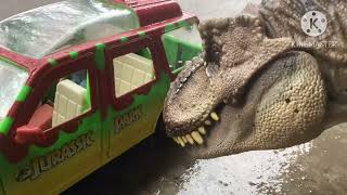 T rex escape scene stop motion [upl. by Skipton]