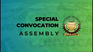 SPECIAL CONVOCATION ASSEMBLY  EVENING SERVICE [upl. by Kari]