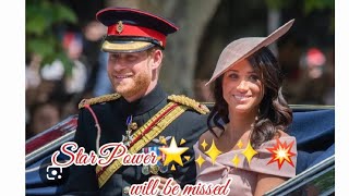 Star Power will be missed Trooping will be BORING without the 2 STARS 🌟 🤩 harry meghan trending [upl. by Ocimad]