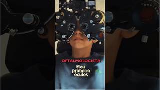 Visita ao oftalmologista óculos oftalmologista crianças medico pedro comemoraçao [upl. by Elleval]