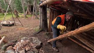 Bushcraft Shelters  Prepping for Winter [upl. by Kosse731]