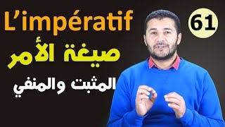 تعليم الفرنسية للمبتدئين 61 صيغة الأمر المثبت والمنفي L’IMPÉRATIF فرنشاوي [upl. by Tani841]