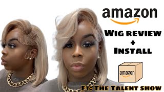 AMAZON wig review  613  Bob featTHE TALENT SHOW [upl. by Nayt]