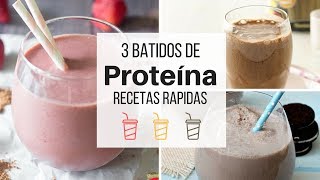 BATIDO DE PROTEÍNA SIN POLVO   receta CASERA para GANAR MÚSCULO o para PERDER GRASA [upl. by Einaj]