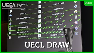 UEFA Europa Conference League Round of 16 draw [upl. by Qirat]