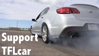 2014 Chevy SS Sedan Burnout amp 3 Car Mashup Drag Race amp TFL Pledge Drive [upl. by Chema]