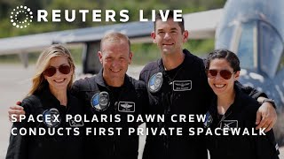 LIVE SpaceX Polaris Dawn crew attempts first private spacewalk [upl. by Damiani]