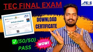 🔴 TEC FINAL EXAM Question and Answer  5050 Passing guarantee ✅  TEC Certificate Exam for CSC ID [upl. by Inirt489]