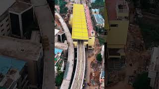 Silk Board Metro Station Aerial View Bangalore bengaluru nammametro [upl. by Laden]