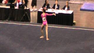 Marissa Beucler  Floor Champion  2011 NIT National Championships  Cincinnati Gymnastics [upl. by Lleynod329]