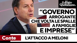 Governo Conte quotEsecutivo arrogante che volta le spalle a famiglie e impresequot [upl. by Eicart]