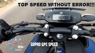 YAMAHA FZS V3 TOP SPEED RUN  GPS speed vs instrumental speed [upl. by Matrona]