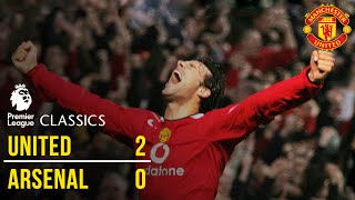 Manchester United 20 Arsenal 0405  Premier League Classics  Manchester United [upl. by Waldos]