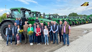 10 auf einen Streich  10 neue JOHN DEERE Traktoren für den landwirtschaftlichen Betrieb Besenthal [upl. by Ahtel]