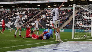 HIGHLIGHTS MK Dons 32 Swindon Town [upl. by Nylzzaj]