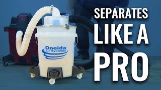 NO DUST STANDS A CHANCE The Dust Deputy LowPro Lid Separator Deluxe Kit  Oneida Air Systems Inc [upl. by Mingche44]