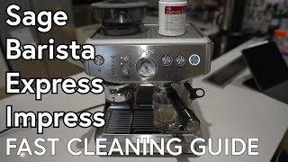 Sage  Breville Barista Express Impress Cleaning Cycle  Quick Guide [upl. by Jobina895]