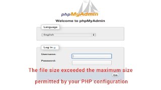 Fix The file size exceeded the maximum size permitted by your PHP configuration [upl. by Carver899]