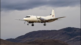 KF Aero Convair 580 WINDY Arrival at Kamloops Airport [upl. by Yeldua]