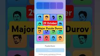 29 October major puzzle durov majorpuzzledurov durovpuzzle majordailycombo [upl. by Anitram571]