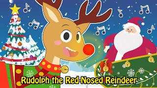 KARAOKE  Rudolph The Red Nosed Reindeer 🦌 Childrens Christmas Songs [upl. by Cirded]