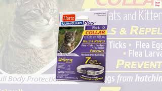 Hartz UltraGuard Plus Reflective Flea amp Tick Collar for Cats and Kittens [upl. by Price]