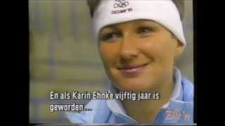 Winter Olympic Games Calgary 1988  interview Kania before 500 m [upl. by Yddor]