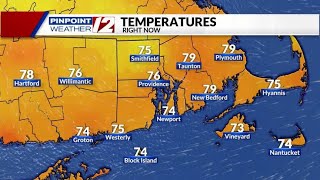 WPRI 12 Weather Now 72124 Bright Warm Today 80s for Highs [upl. by Dowski]