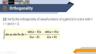 3 Orthogonality expectation value and uncertainty principle [upl. by Theressa133]