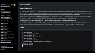 Harvard CS 50 Week 2  PSET 2  Substitution  Solution [upl. by Nylarat]