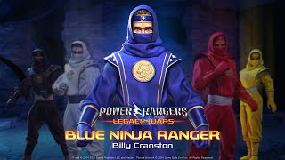 Billy Cranston  Blue Ninja Ranger  Official Moveset  Power Rangers Legacy Wars [upl. by Roselane]