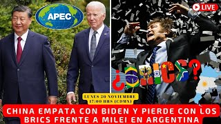 China empata con Biden y pierde con los BRICS frente a Milei en Argentina  Alfredo Jalife [upl. by Houghton]