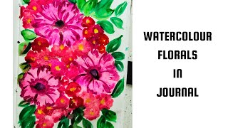 DAY6 of JOURNAL II BOTANICAL FLOWERS II Watercolor Painting artaestheticjournalwatercolorvideo [upl. by Ateiram]