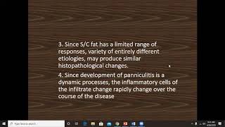 Lecture23 Panniculitis Part I Rooks chapter 99 [upl. by Priestley294]