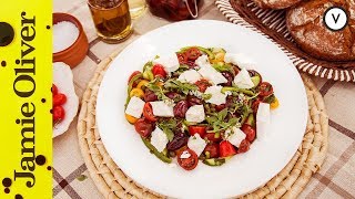 How To Make Greek Salad  Akis Petretzikis [upl. by Itnahs]