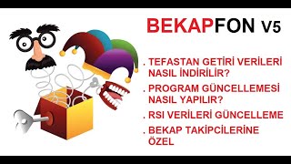 Bekap Fon v5 Güncellemesi Nasıl Yapılır Üyelere Özel [upl. by Nylla739]