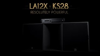 LAcoustics KS28 subwoofer and LA12X amplified controller [upl. by Desireah]