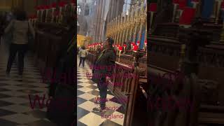 Walking Through West Minister Abbey Cathedral in England travelvlog england londonengland [upl. by Cynthla]