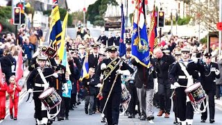 Torpoint Remembrance Parade 2024  Torpoint Sea Cadets Band [upl. by Enala]