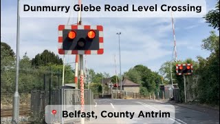 Dunmurry Glebe Road Level Crossing County Antrim [upl. by Akinod]