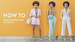 How to Wear Pastels for Vacation  Nordstrom [upl. by Sherman929]