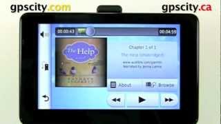 Audible Books in the Garmin nuvi 3550 and nuvi 3590 with GPS City [upl. by Lietman]