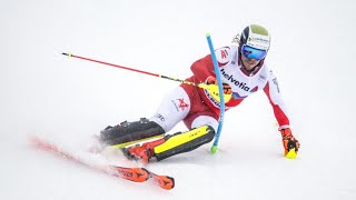 AUDI FIS Ski World Cup  Mens slalom  Adelboden SUI 1st run Jan 7 2024 [upl. by Aphrodite]