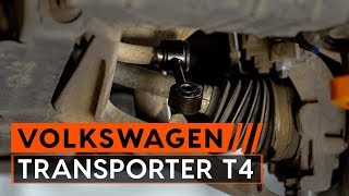 Jak wymienić łącznik stabilizatora w VW TRANSPORTER T4 70XA Van TUTORIAL AUTODOC [upl. by Risser]