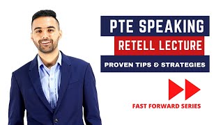 PTE Speaking Retell Lecture  Proven Strategies and Template  Fast Forward Series Language Academy [upl. by Nawd762]