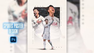 How to Create Professional Sport Poster Design  photoshop Tutorials [upl. by Yerbua]