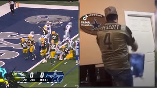 Cowboys fans react to Green Bay Packers game [upl. by Bridgette565]