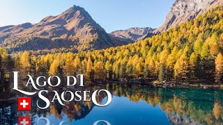 MOST beautiful LAKE in the SWISS Alps SAOSEO Switzerland during Autumn [upl. by Annek]