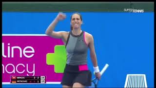 Petkovic Andrea dance against Belinda Bencic [upl. by Ycrem]